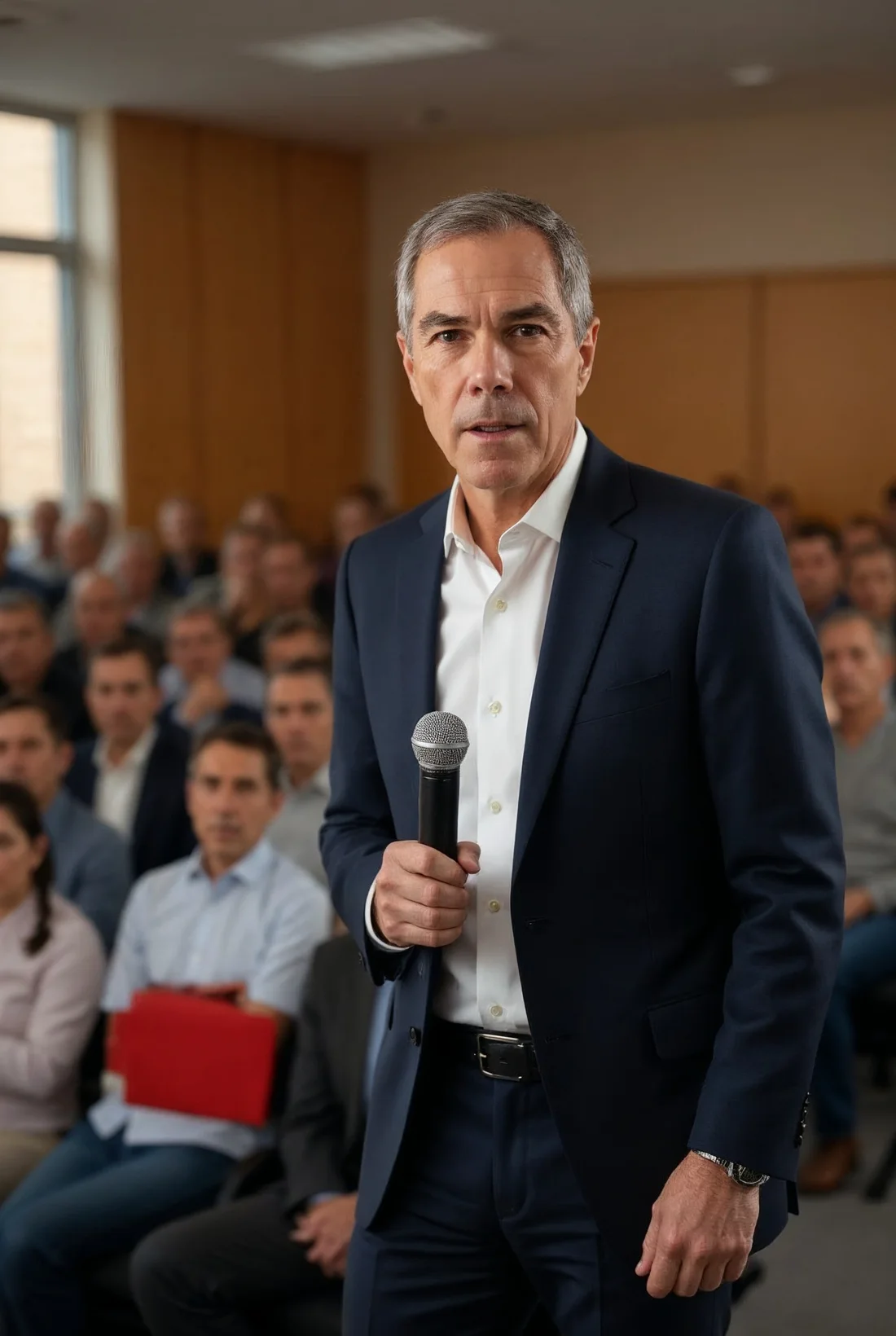 Cel Paulo Roberto ministrando palestra para oficiais