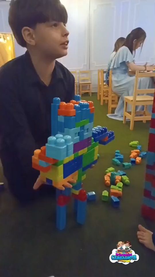 Vídeo de recreação em evento