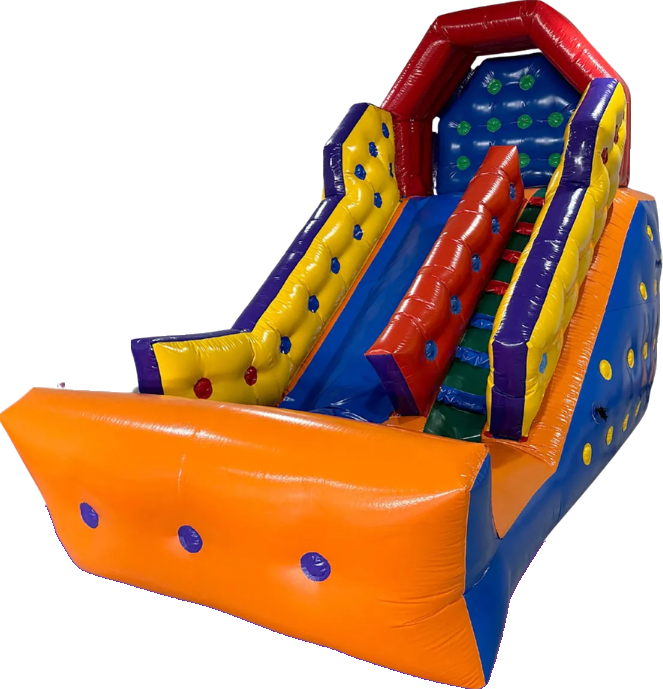 Tobogã inflável colorido da Fonseca Toys