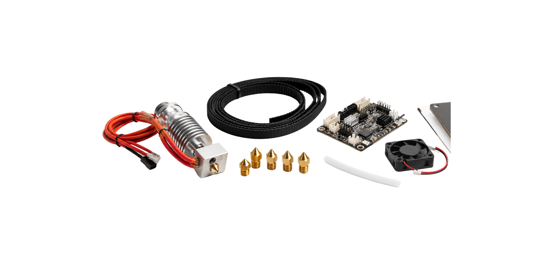 Bico, hotend, correia, placa e ventoinha de reposicao para impressora 3D