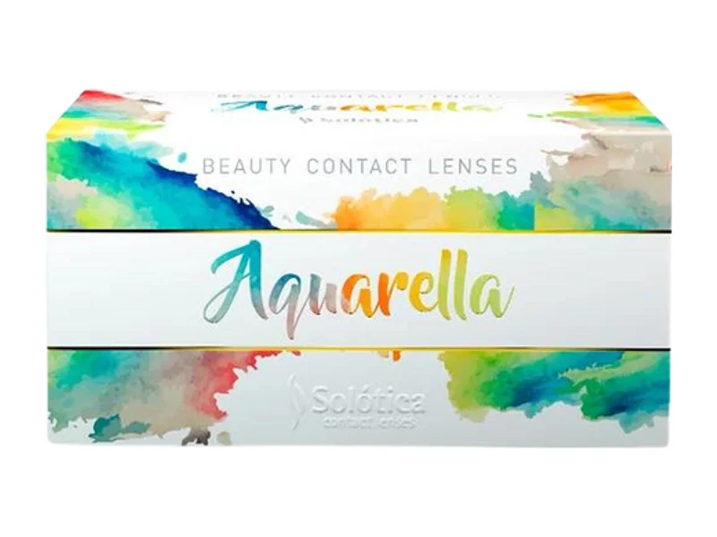 Lente de contato Aquarella sem borda 1 par