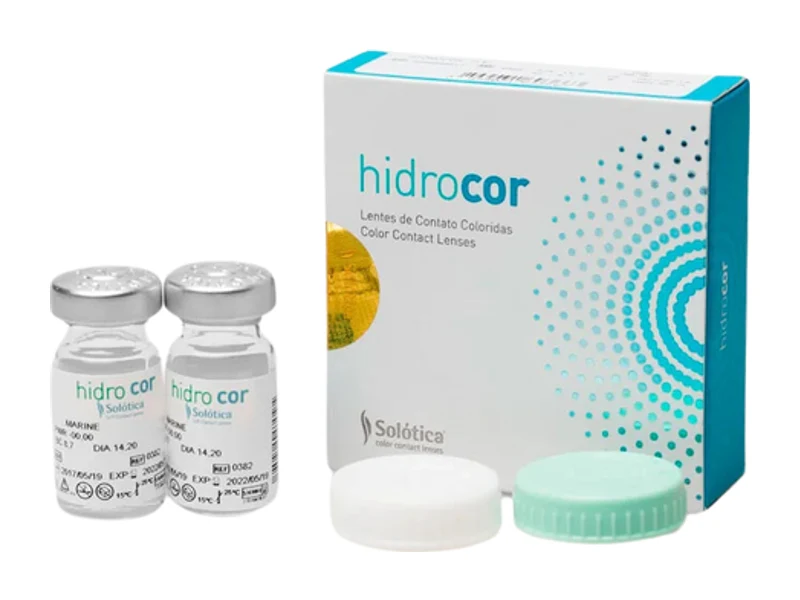 Lente de contato Hidrocor e Natural Colors com grau esférico