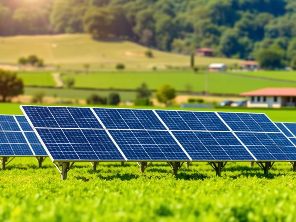 Energia solar em propriedade rural