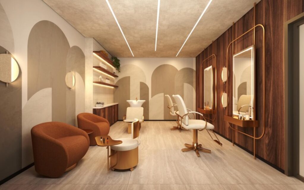Espaço beauty do Palm Collection Pacaembu