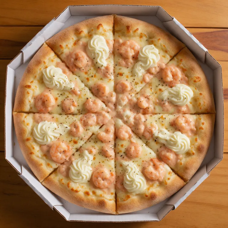 Pizza Camarão com Catupiry (imagem ilustrativa)