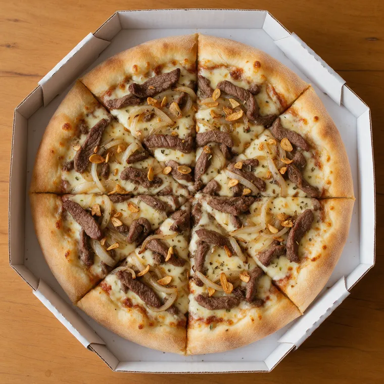 Pizza Filé ao Alho e Óleo (imagem ilustrativa)