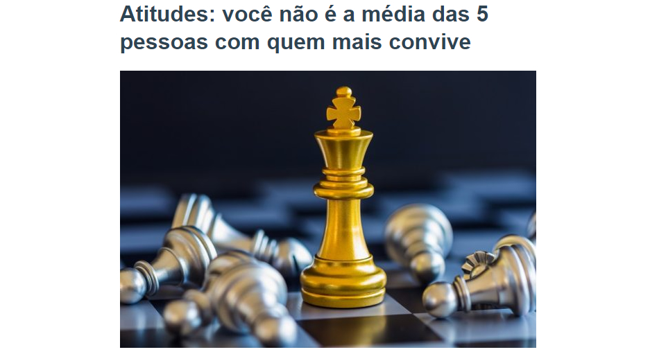 Venda Mais: Atitudes: você não é a média das 5 pessoas com quem mais convive