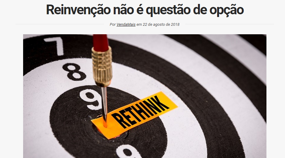 Venda Mais: Reinvenção não é questão de opção